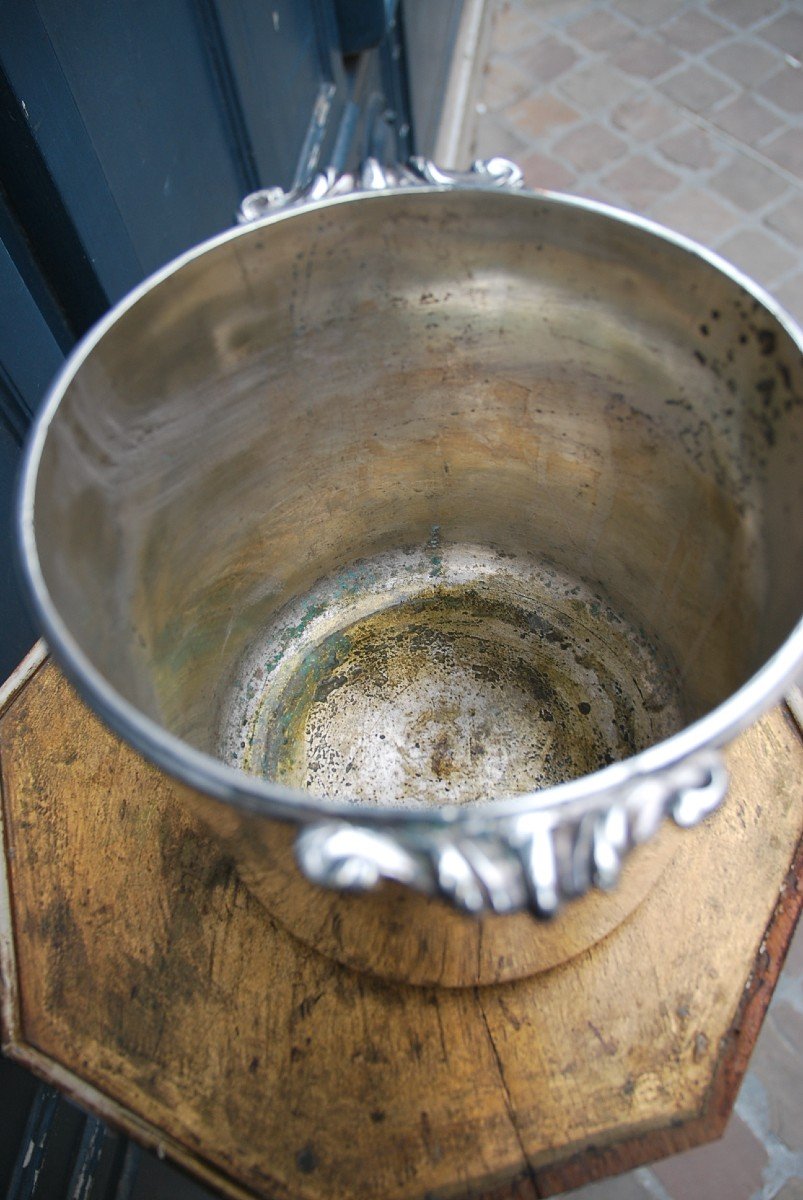 Coat Of Arms Plated Metal Cooler From The XVIII-photo-5