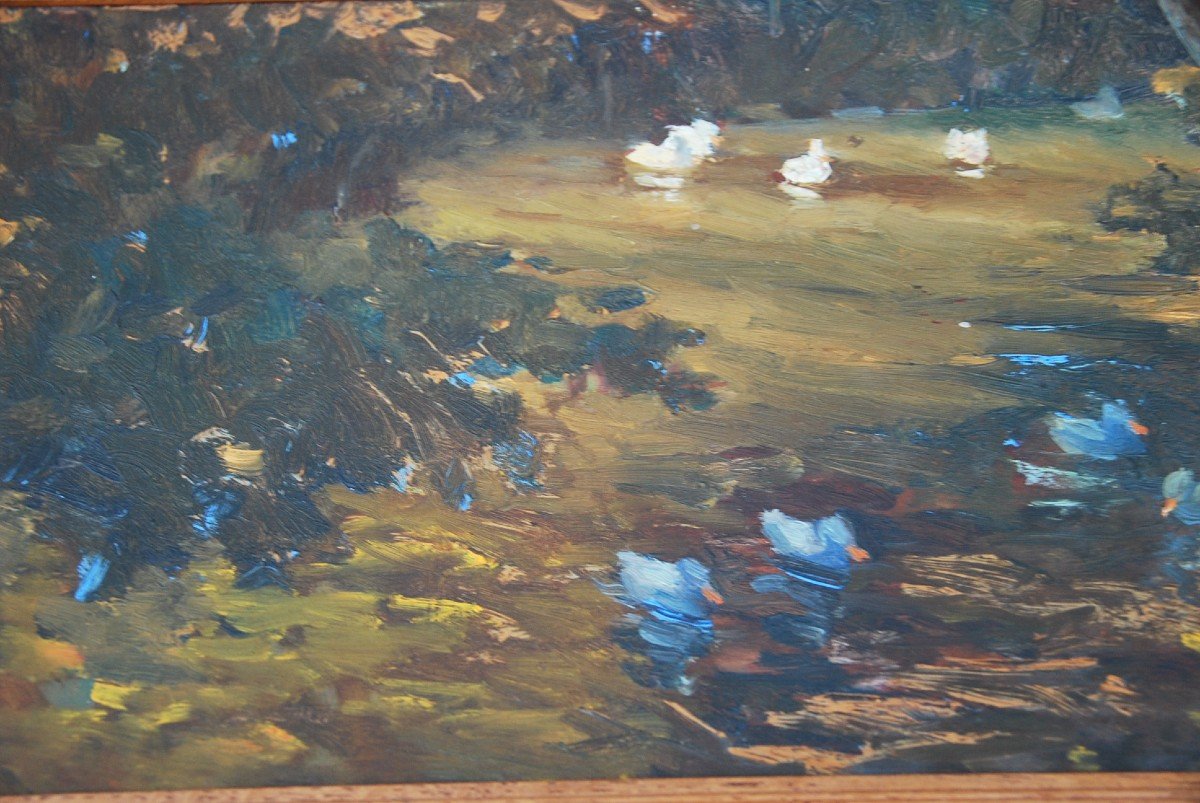 Geese And Ducks Pair Of Wood Panels XX-photo-3