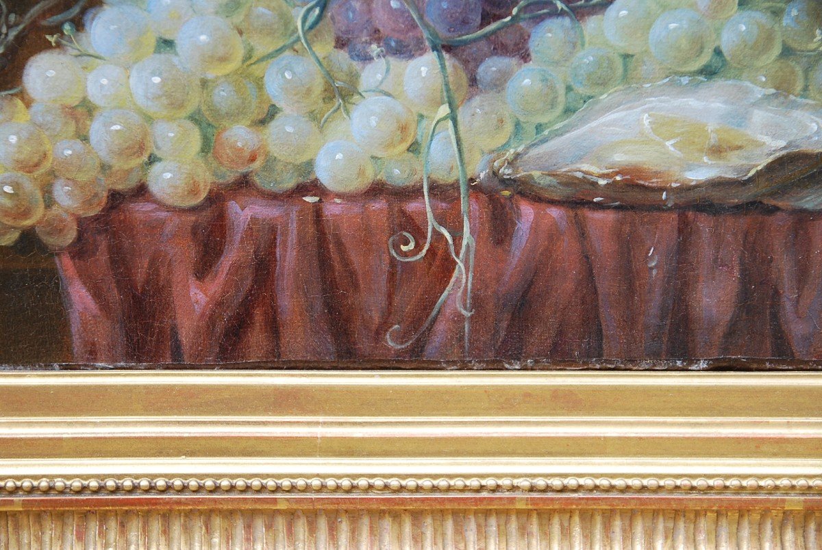 Nature Morte Aux Fruits Et Huitre  XIX-photo-5
