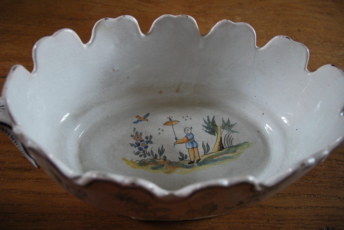 La Rochelle, Rare 18th Century Glass Cooler-photo-3