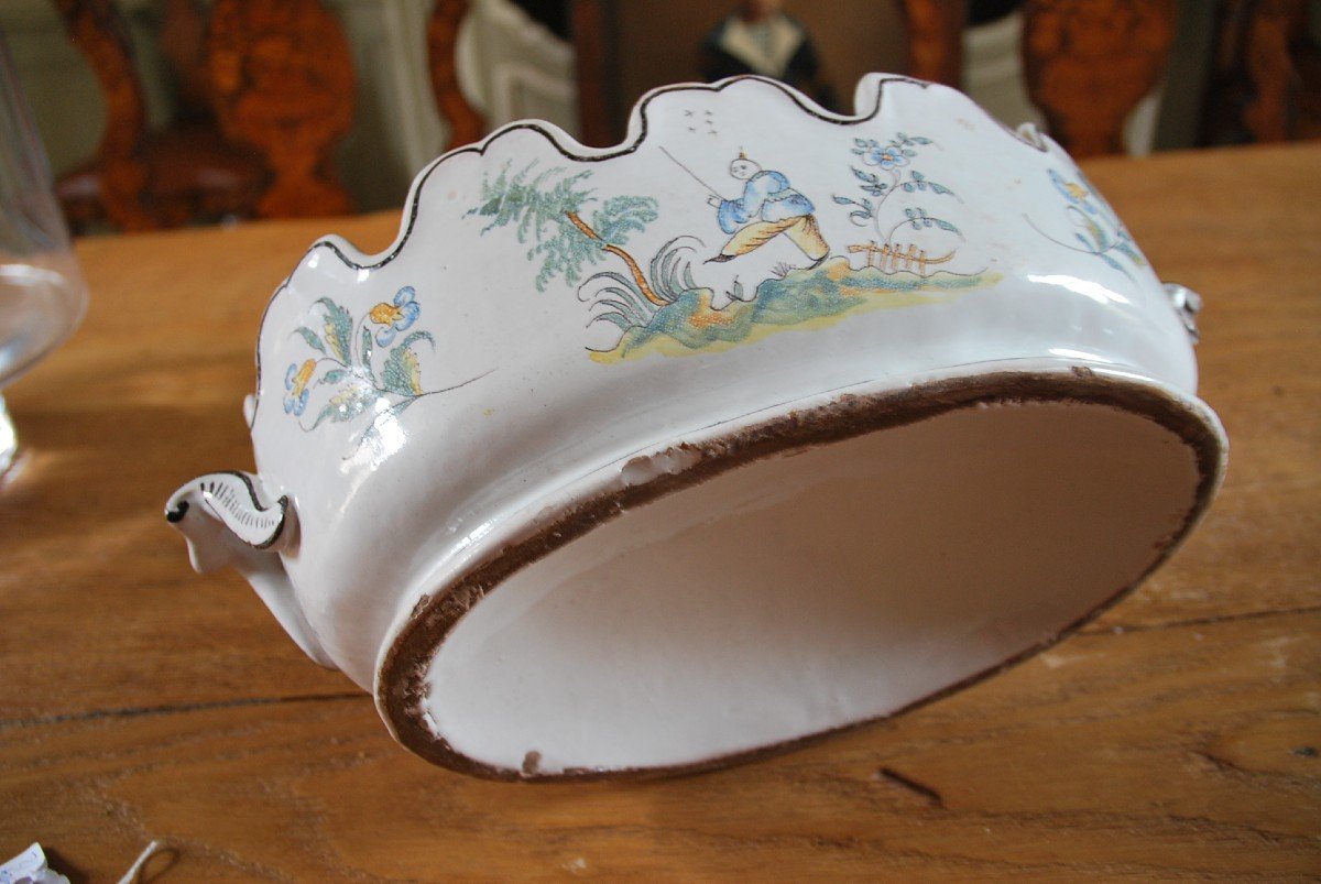 La Rochelle, Rare 18th Century Glass Cooler-photo-4
