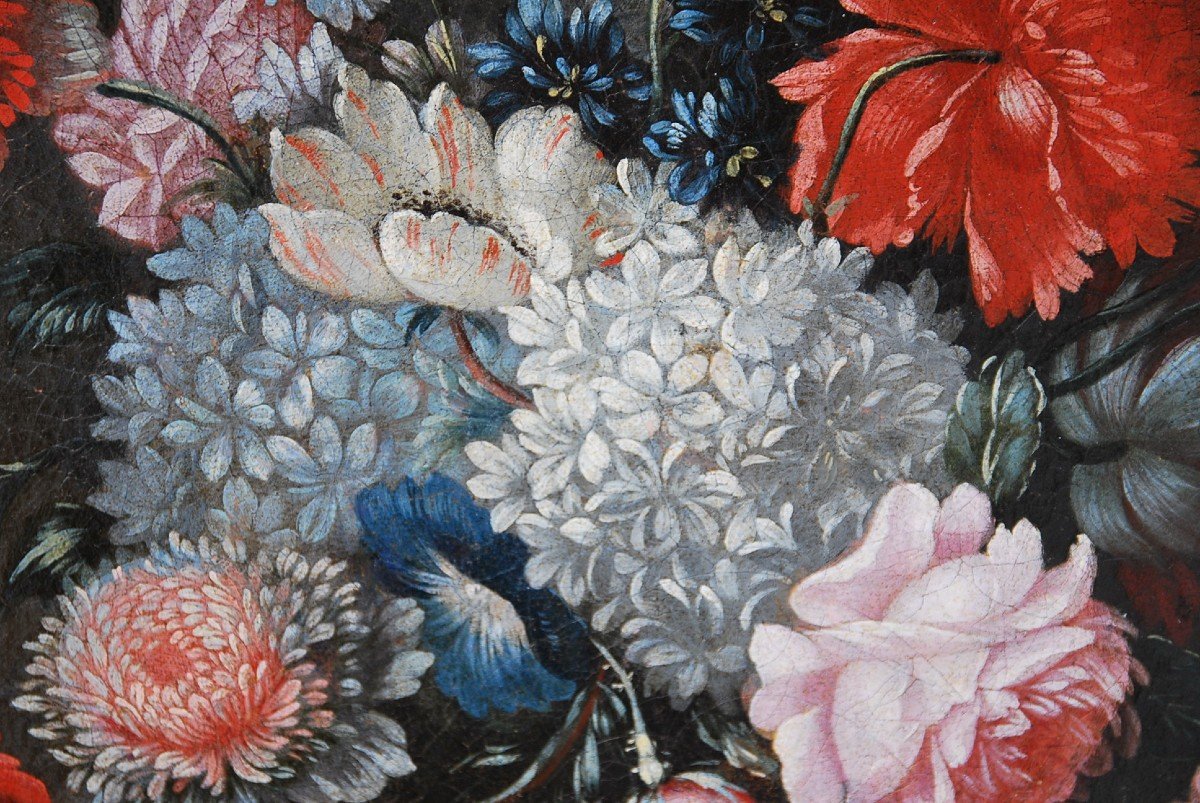 Bouquet De Fleurs  , Suiveur De Jean  Baptiste Monnoyer  XVII-photo-5