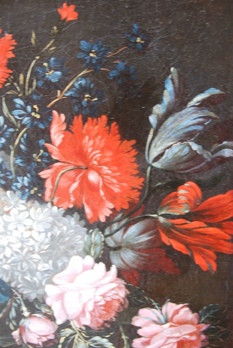 Bouquet De Fleurs  , Suiveur De Jean  Baptiste Monnoyer  XVII-photo-8