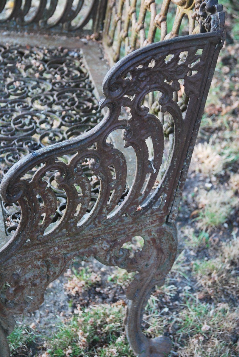 Rare Banc De Jardin Napoléon III  Madeleine Castaing-photo-2