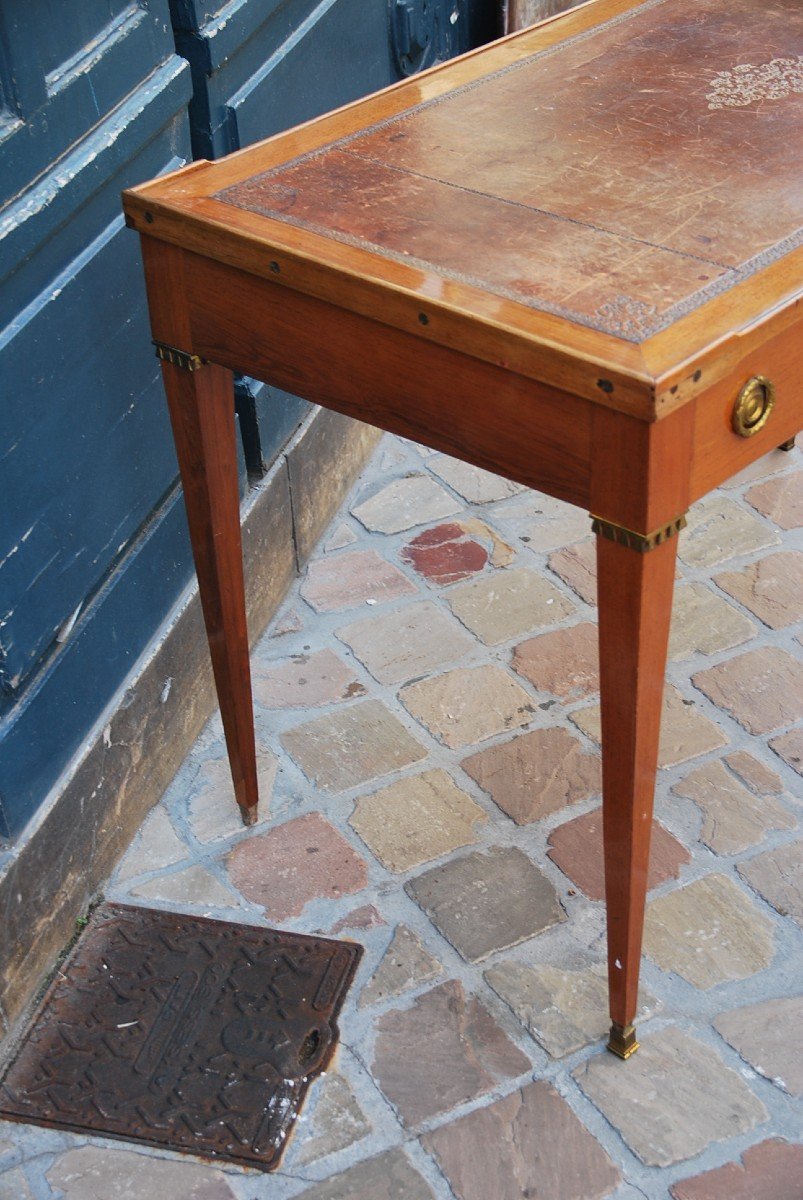 Tric Trac In Blond Mahogany D Louis XVI Period-photo-1