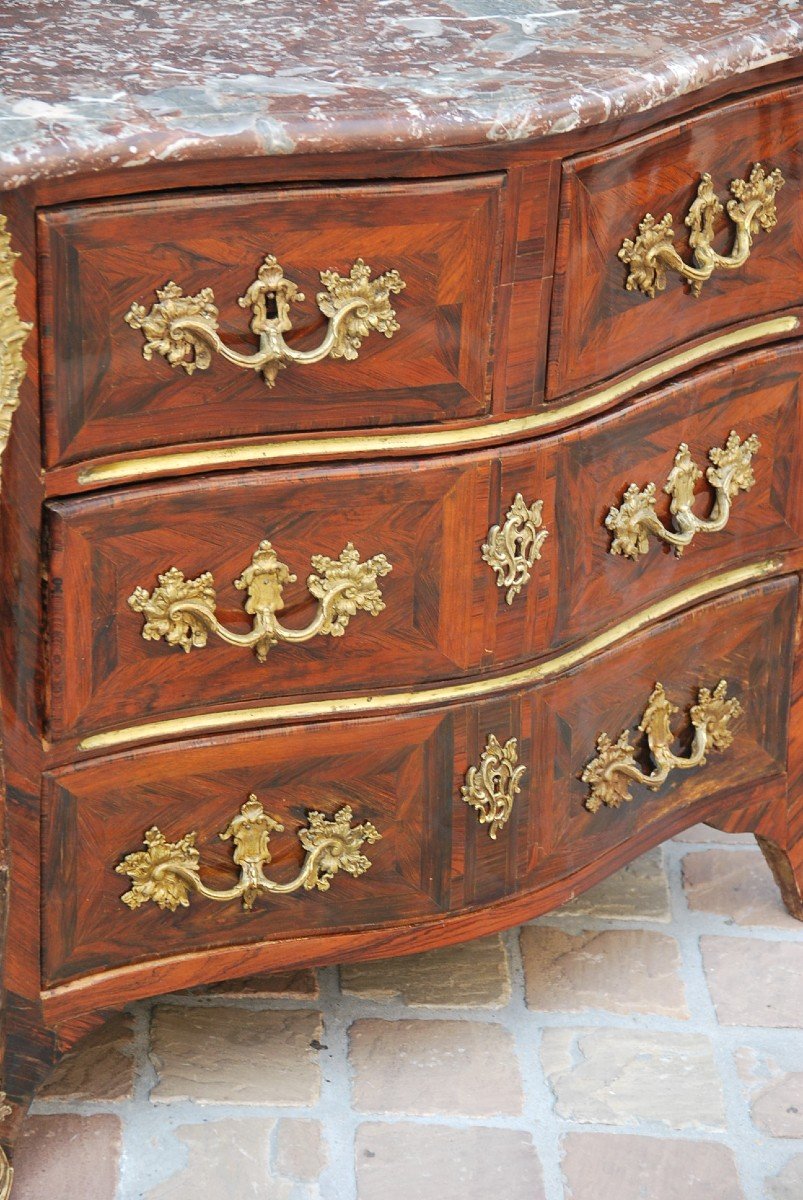 Regence Commode Stamped By Nicolas Berthelmi XVIII-photo-3