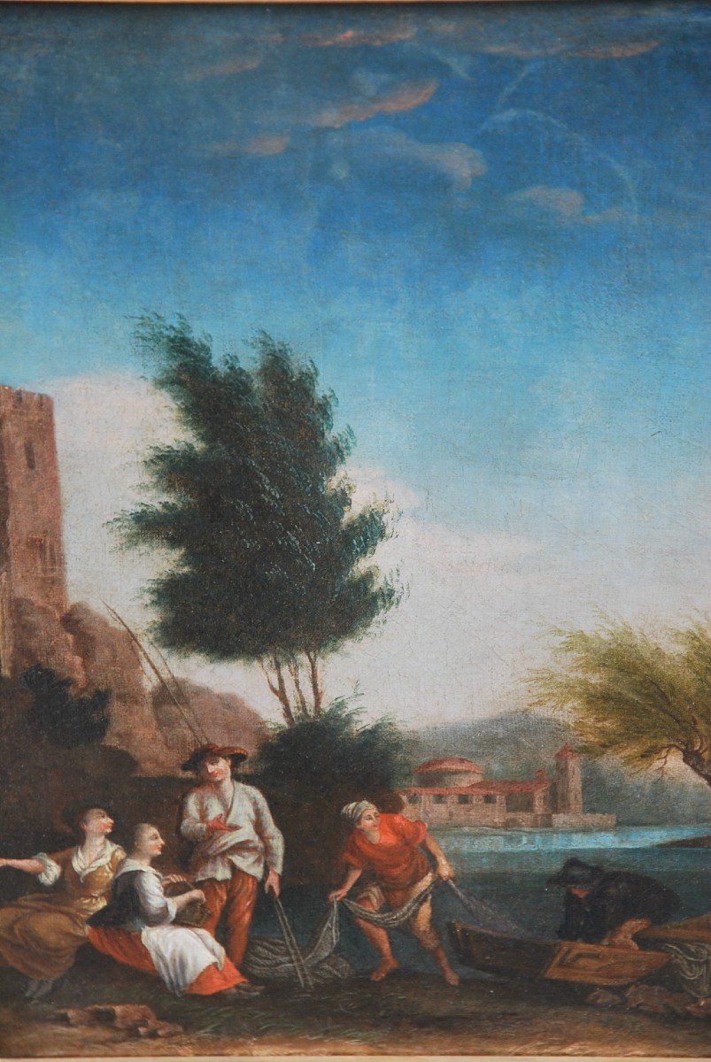 Pair Of "classic" Landscapes In Pendant XVIII-photo-5