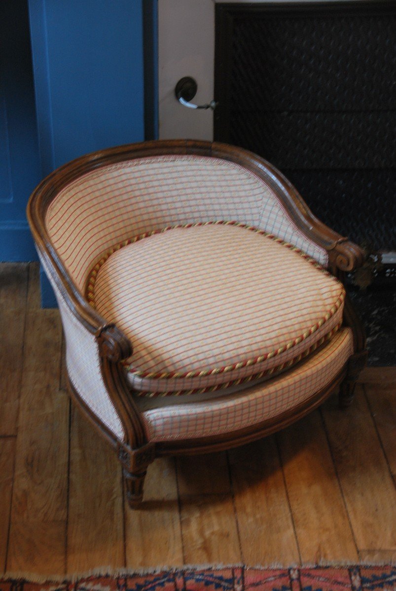Fauteuil Cabriolet Louis XVI Et Bout De Pied -photo-3