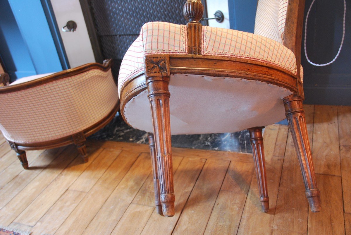 Fauteuil Cabriolet Louis XVI Et Bout De Pied -photo-5