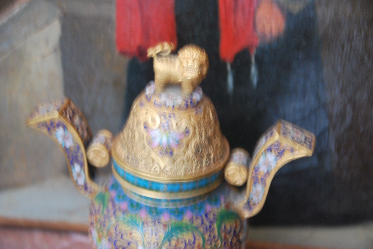 China Brule Enameled And Golden Perfume-photo-1