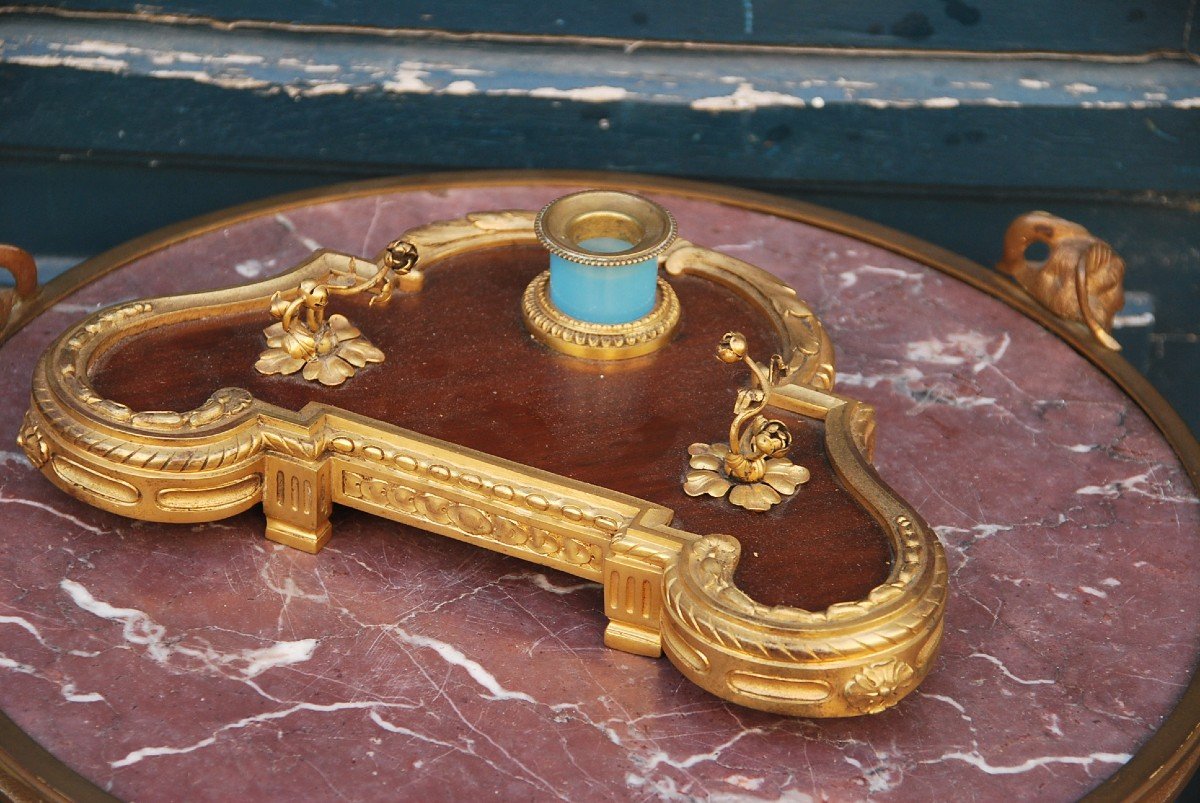 Louis XVI Bronze Inkwell-photo-1