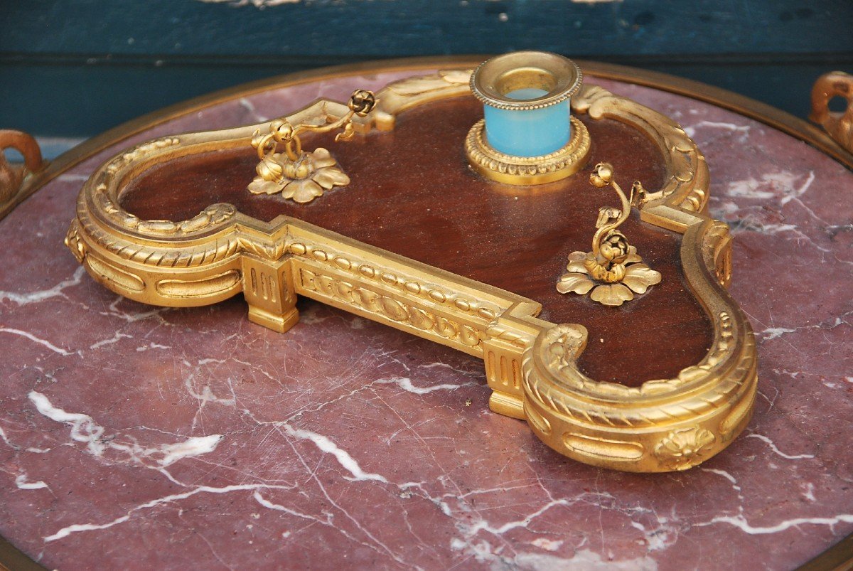 Encrier En Bronze Louis XVI-photo-2