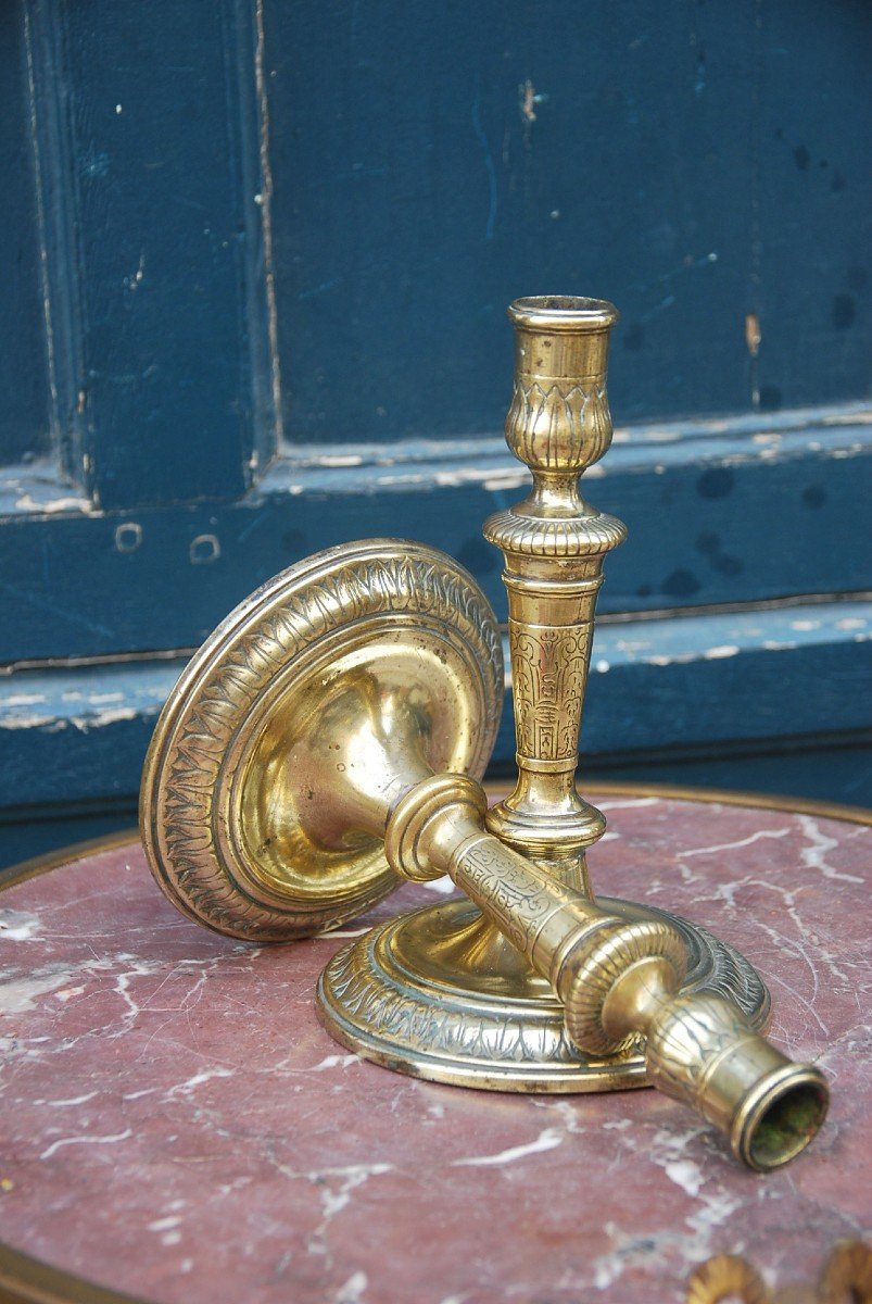 Pair Of Louis XIV Period Candlesticks-photo-2