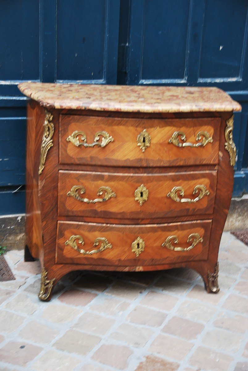 Commode D époque Louis XV Estampillée De Birckle -photo-3