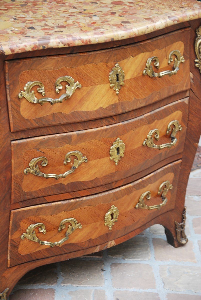 Commode D époque Louis XV Estampillée De Birckle -photo-5