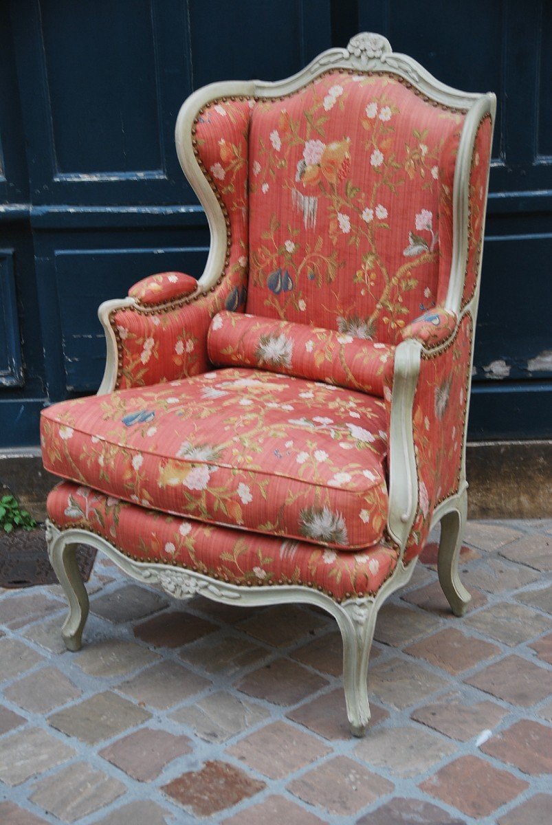 Importante Bergère à Oreilles D époque Louis XV   XVIII-photo-3