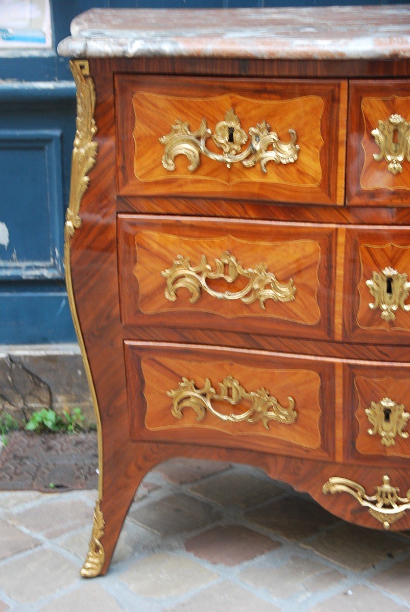 Commode D Epoque Louis XV Estampillée De Reizell  XVIII-photo-7