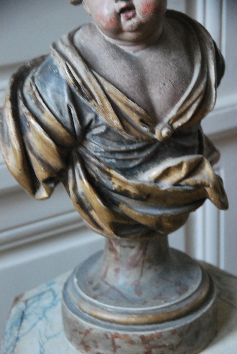 Patinated Terracotta Sculpture Italy XVIII-photo-3