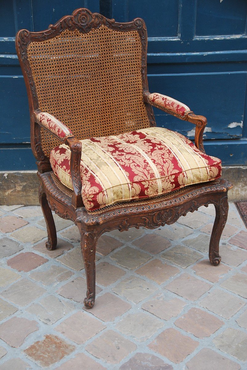 Rare Fire Corner Armchair From Regency XVIII Period