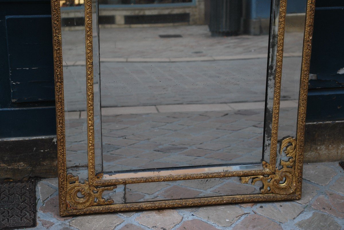 Beautiful Pareclosed Mirror From The Regency Period Early 18th Century-photo-4