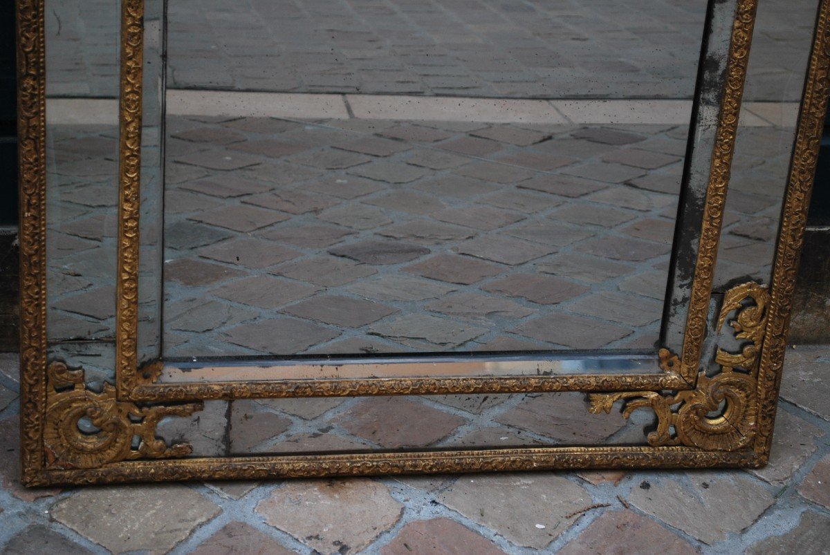 Beautiful Pareclosed Mirror From The Regency Period Early 18th Century-photo-6