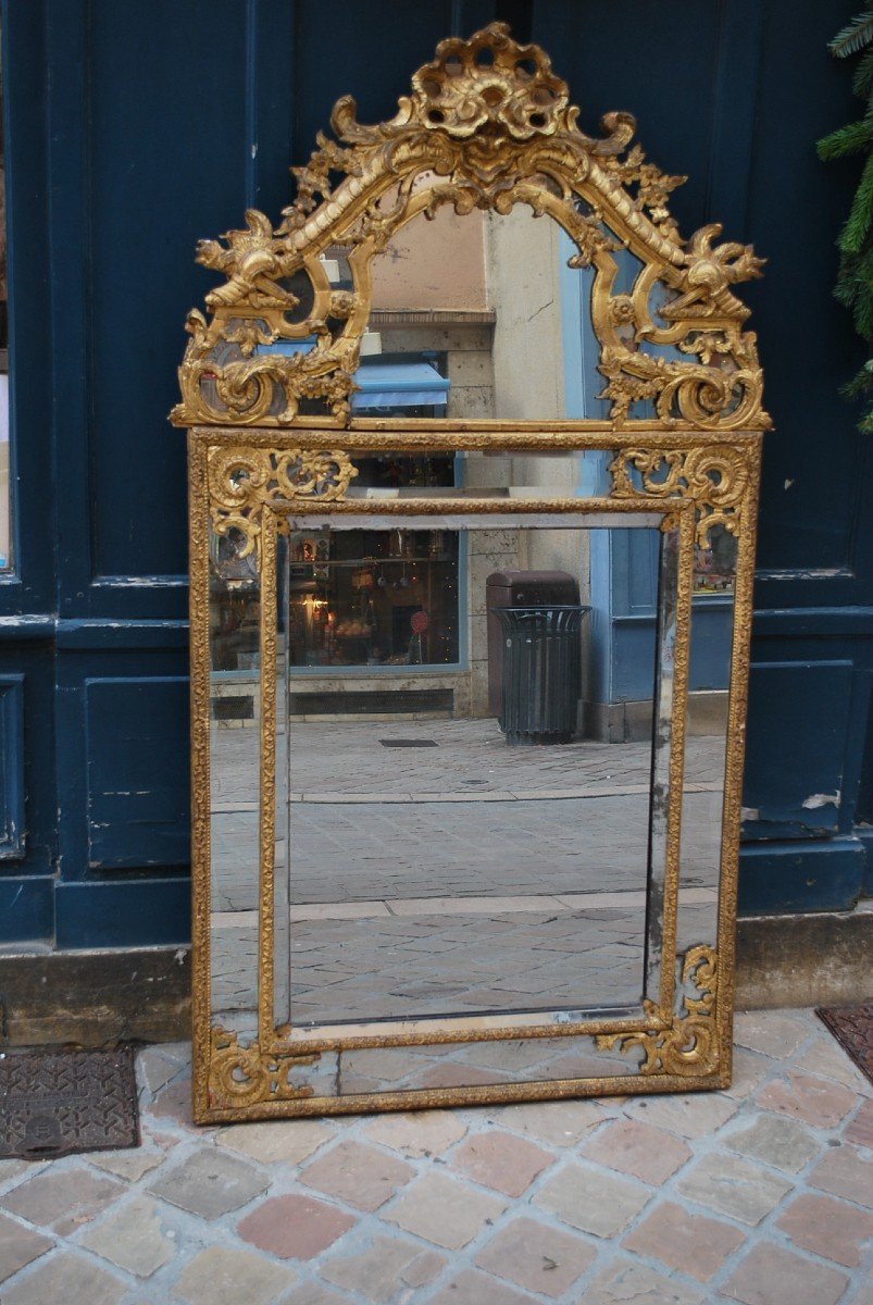 Beautiful Pareclosed Mirror From The Regency Period Early 18th Century