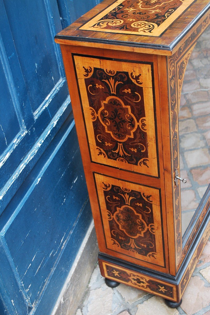 Petite Bibliothèque Ou Vitrine D époque Louis XIV-photo-8