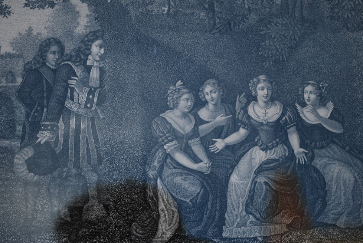 Mademoiselle De La Vallière, Suite Of 4 Engravings-photo-4