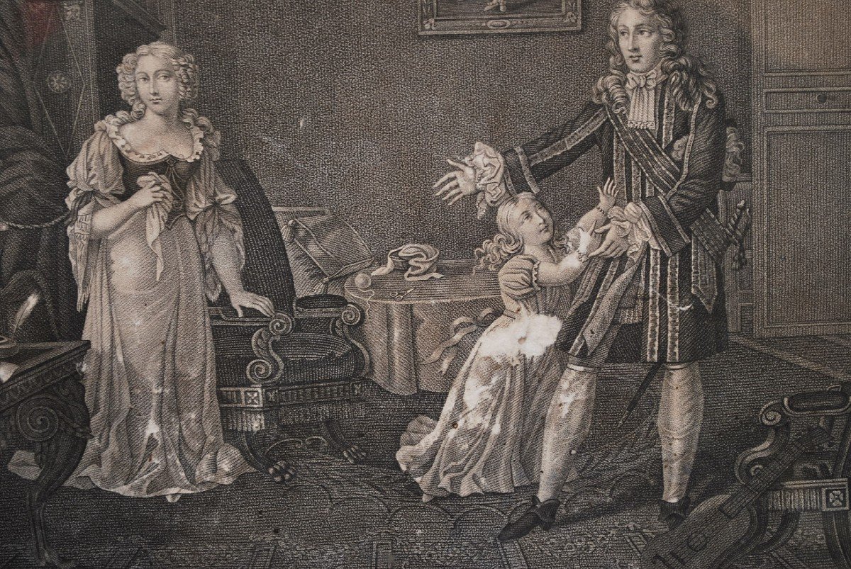 Mademoiselle De La Vallière, Suite Of 4 Engravings-photo-5