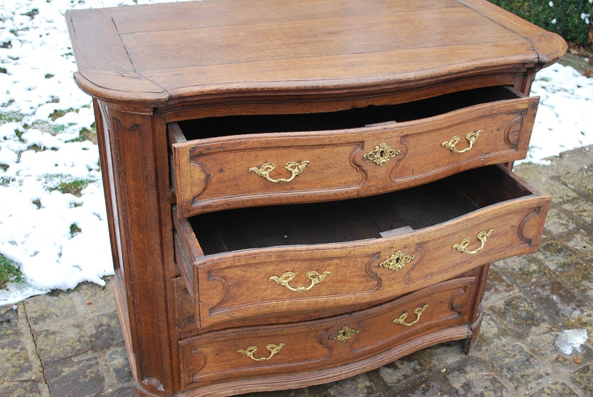 Commode Liègoise En Chêne XVIII-photo-8