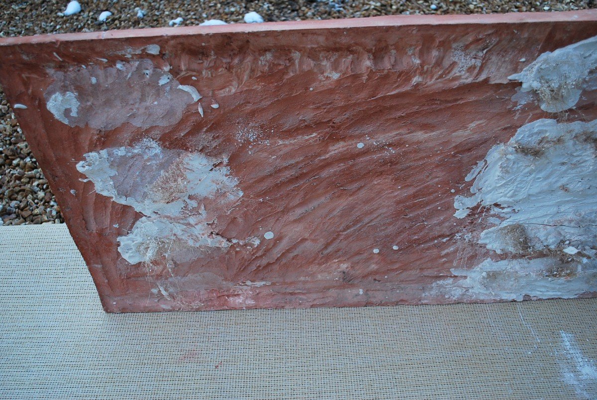 Important Antique Bas Relief In Terracotta XIX-photo-7