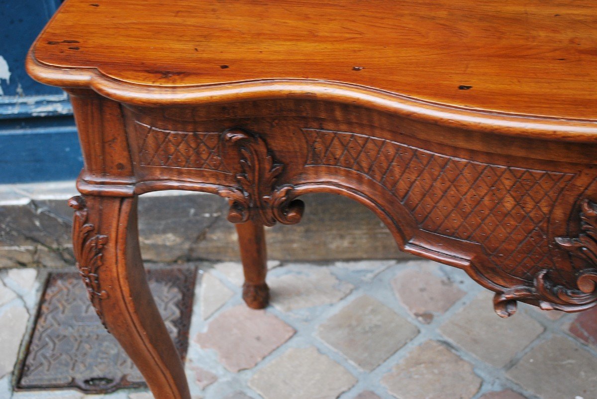 Game Console In Walnut From The Regency XVIII Period-photo-4
