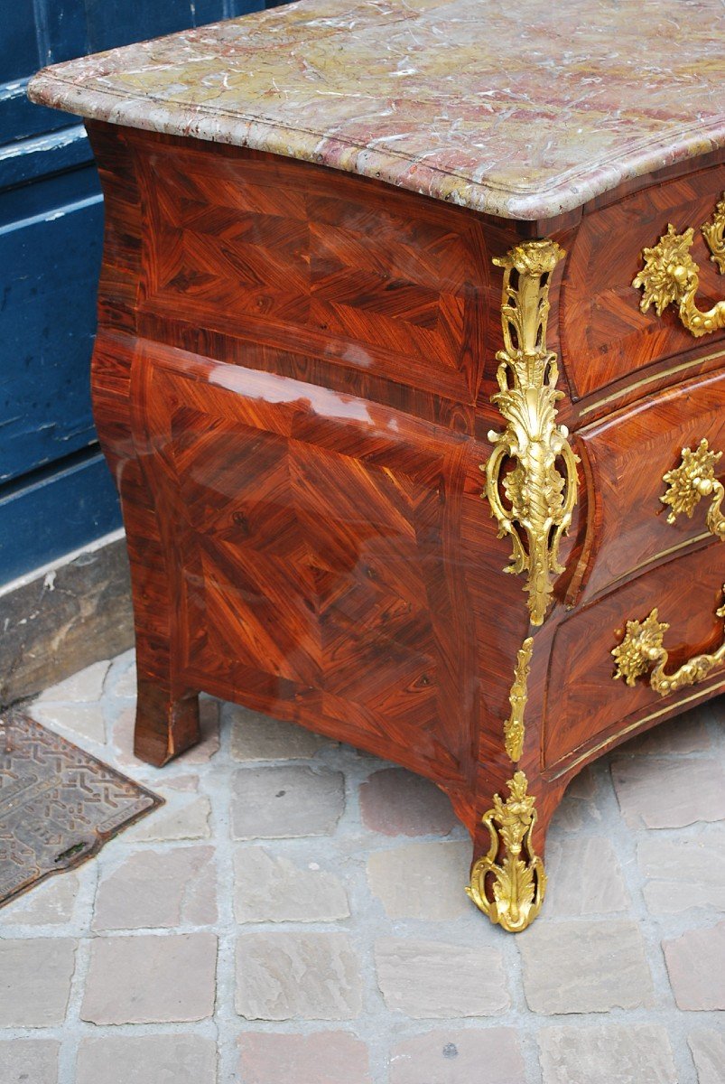 Louis XV Period Tomb Commode Early 18th Century Attributed To Mondon-photo-1