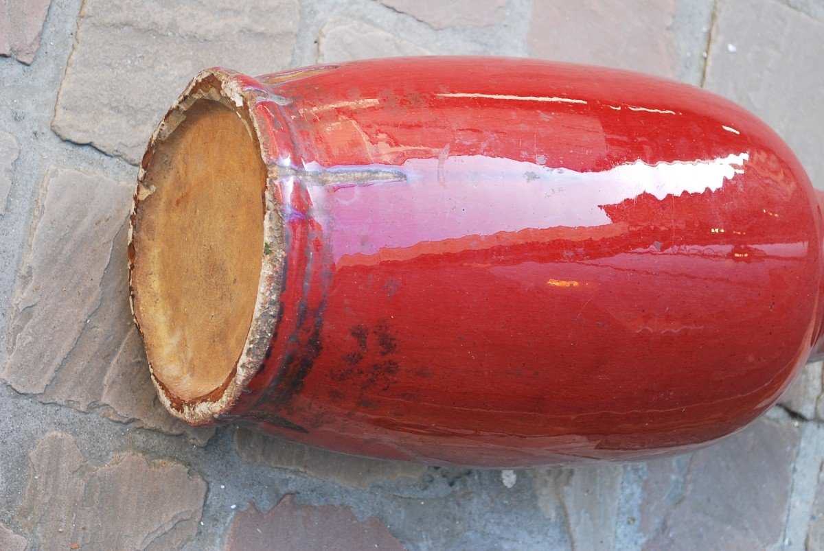 Large Sang De Boeuf Vase China XIX-photo-5