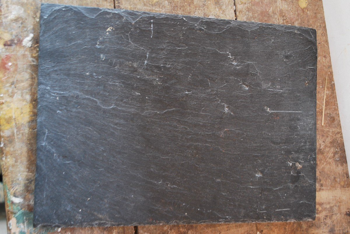 Marie Antoinette Profile In Wax On Slate Late 18th Century-photo-8