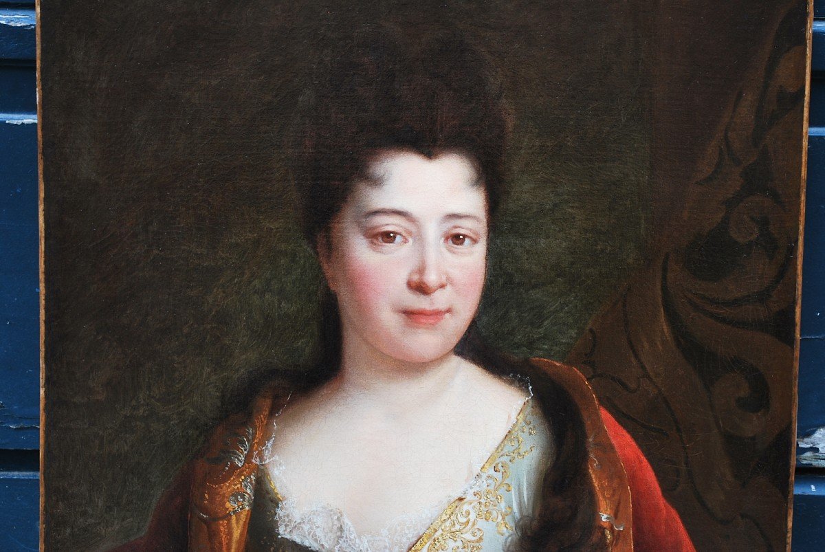 Madame De Vergennes  , Entourage De Hyacinthe Rigaud  école XVIII-photo-4