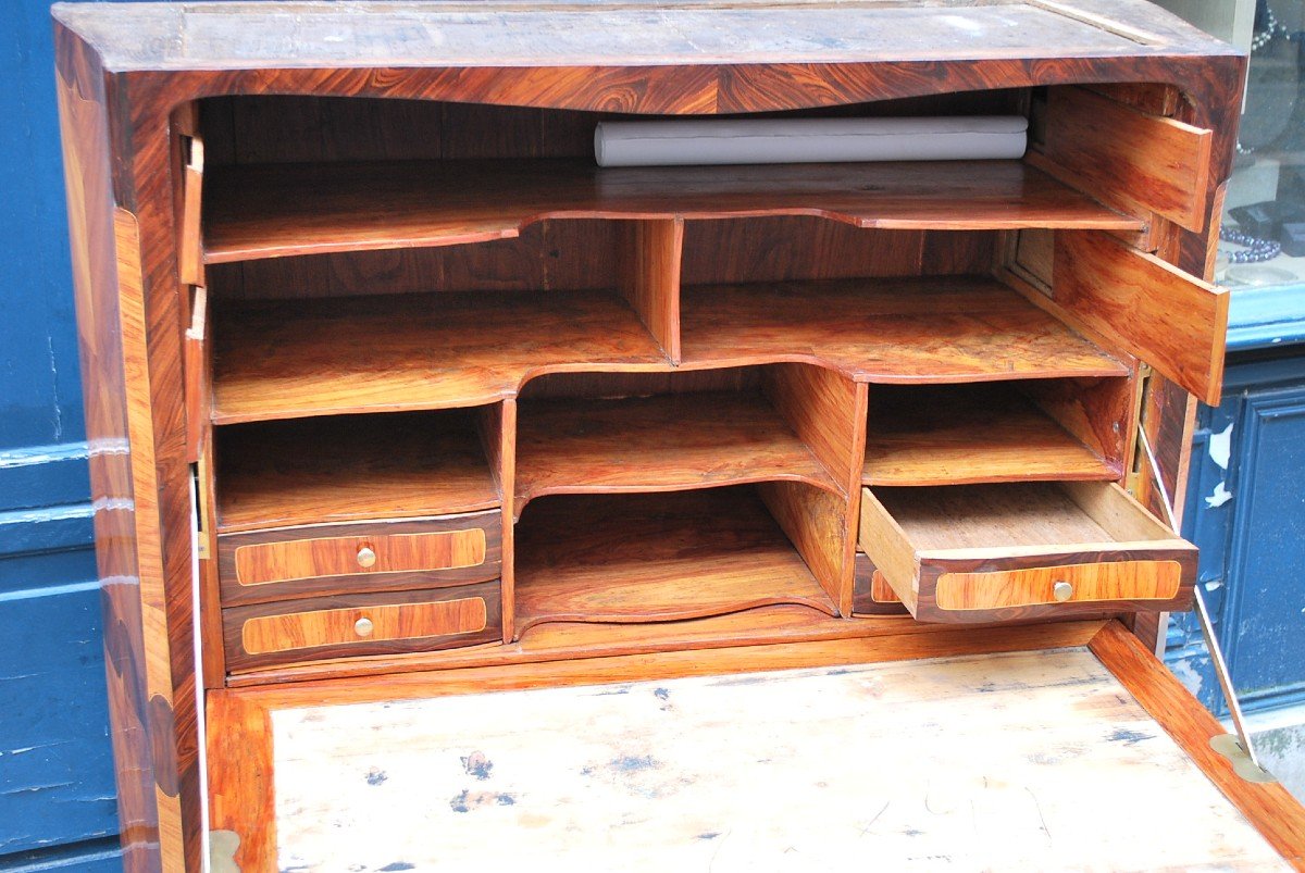 Beautiful Louis XV Period Secretary Stamped Knight-photo-4