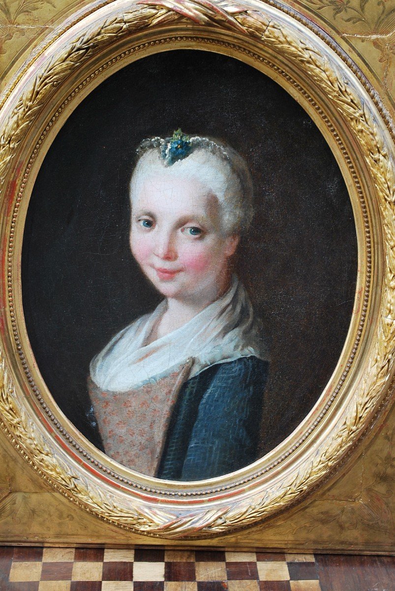 Portrait Of Young Girl, Italian School XVIII Follower Of Pietro Rotari