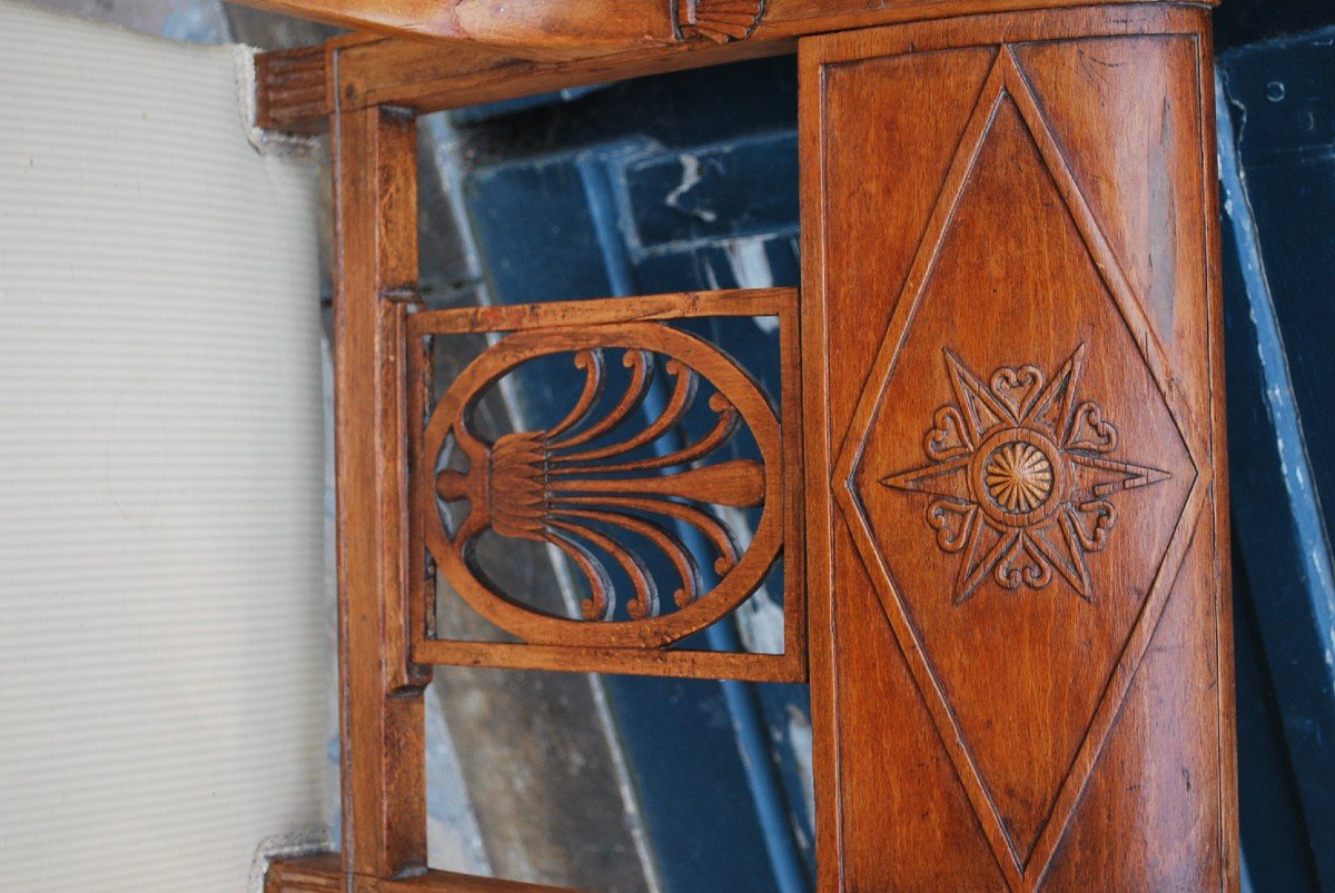 Fauteuil D époque Directoire  Jacob  Fin XVIII-photo-2