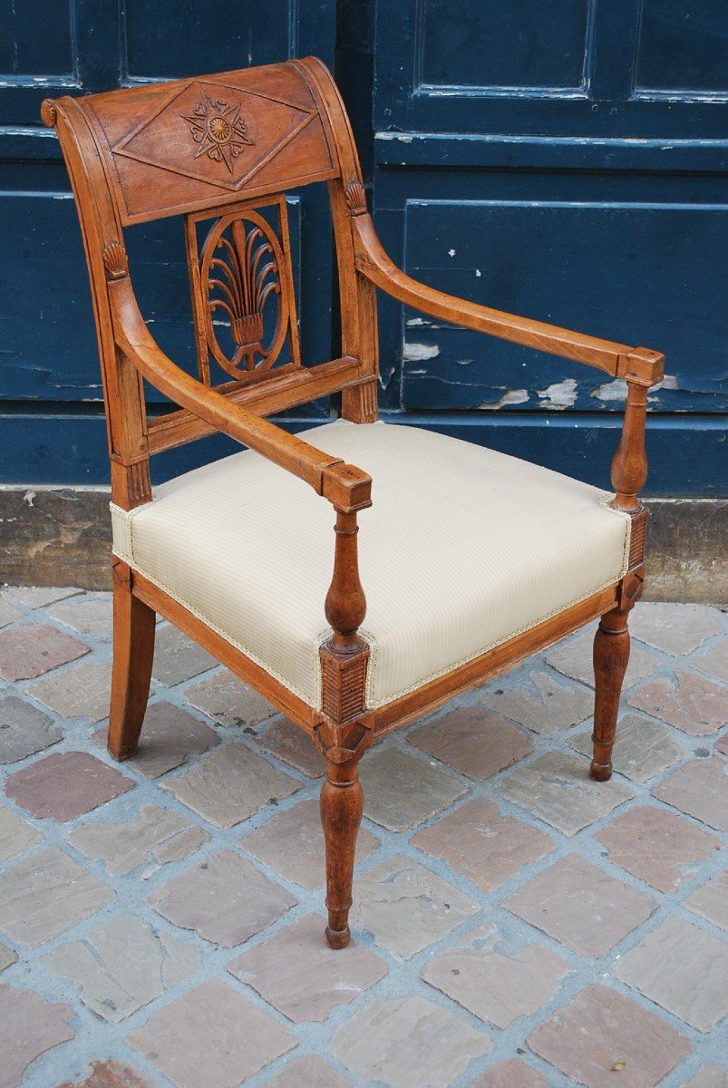 Fauteuil D époque Directoire  Jacob  Fin XVIII