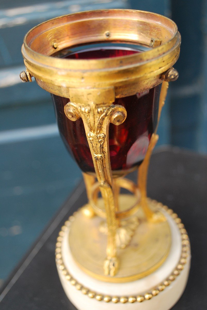 Candlestick In Athenian Cassolette Late 18th Century-photo-4