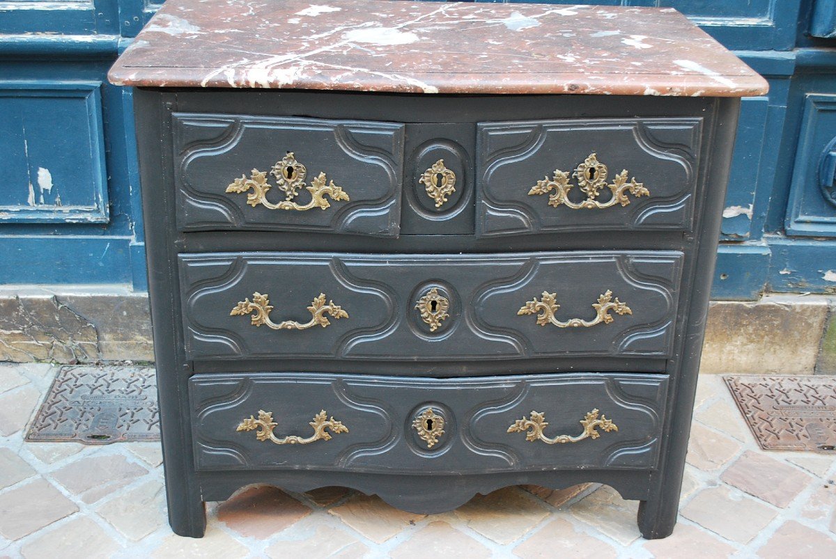 Small “parisian” Commode In Relacquered Wood XVIII-photo-6