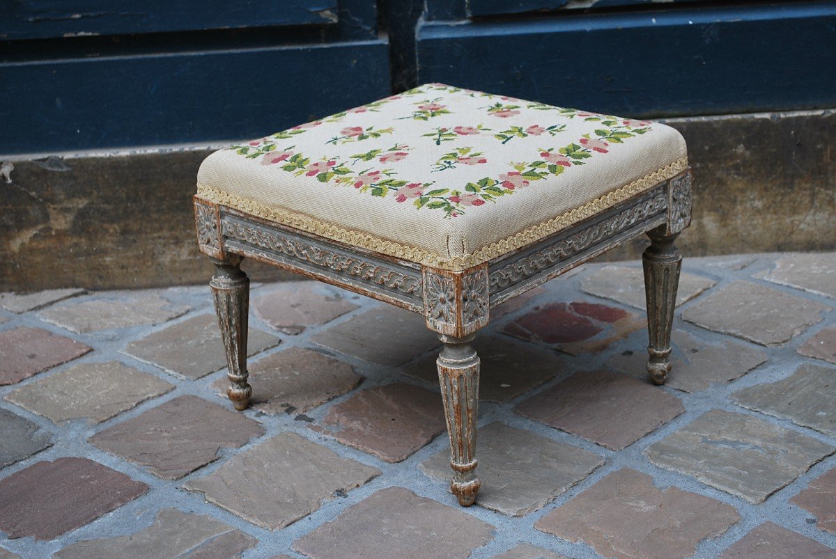 Tabouret D époque Louis XVI Du XVIII-photo-4