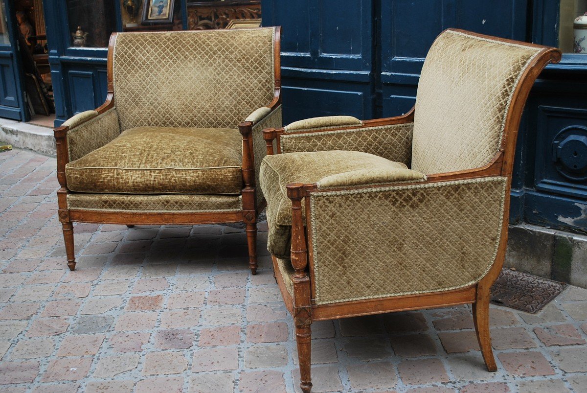 Paire De Marquises D époque Directoire Fin XVIII-photo-3