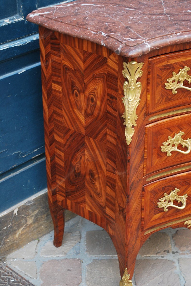 Petite Commode Regence Estampillée De Criaerd XVIII-photo-4