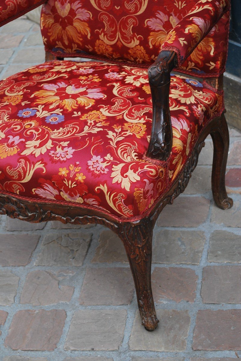 Flat Back Armchair From Regency Period Early 18th Century-photo-1