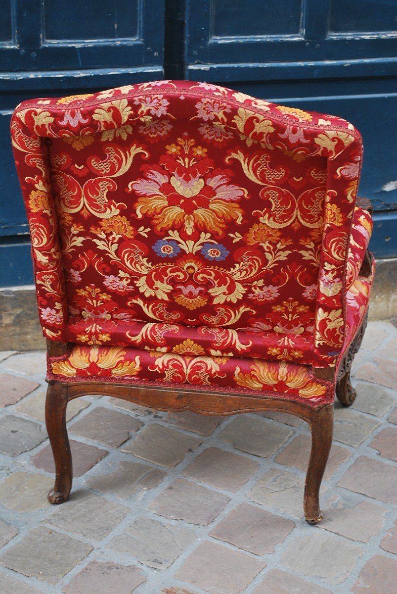 Flat Back Armchair From Regency Period Early 18th Century-photo-3
