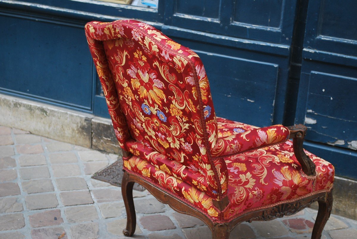 Flat Back Armchair From Regency Period Early 18th Century-photo-4