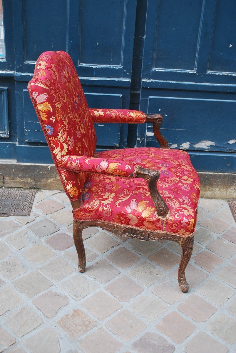 Flat Back Armchair From Regency Period Early 18th Century-photo-5