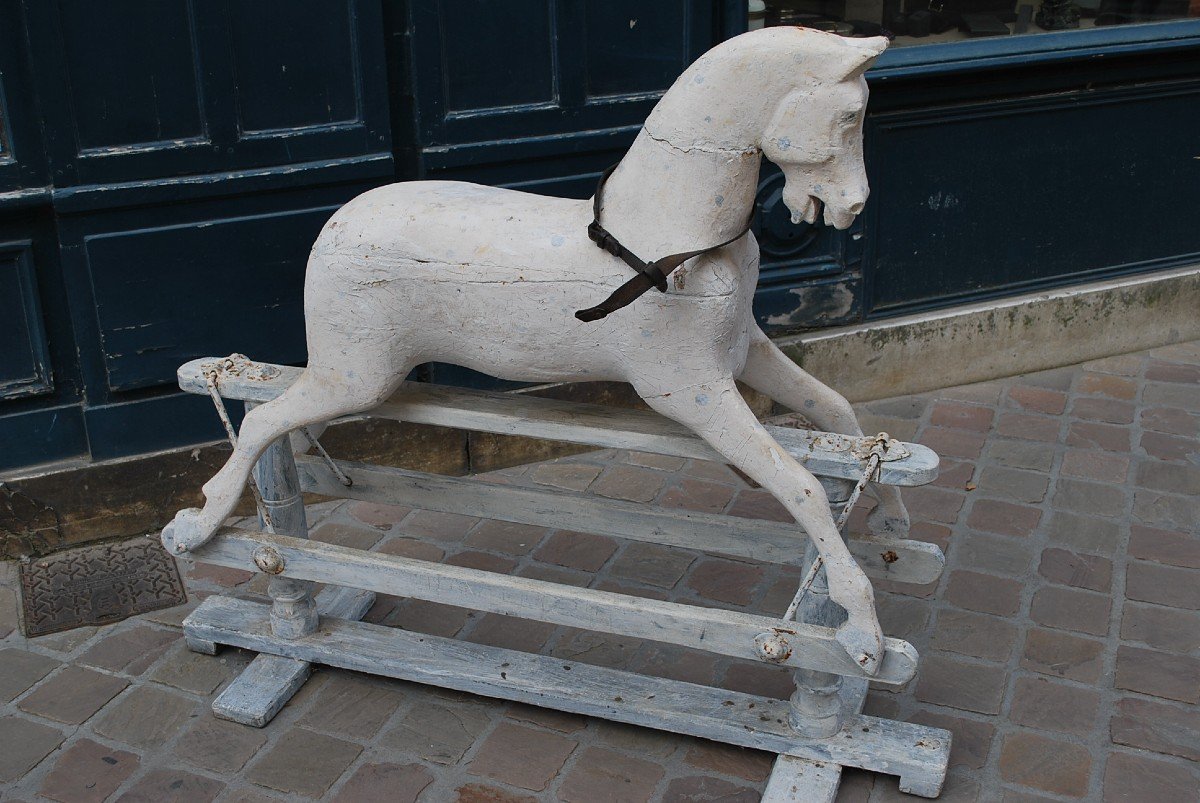 19th Century Repatinated Rocking Horse